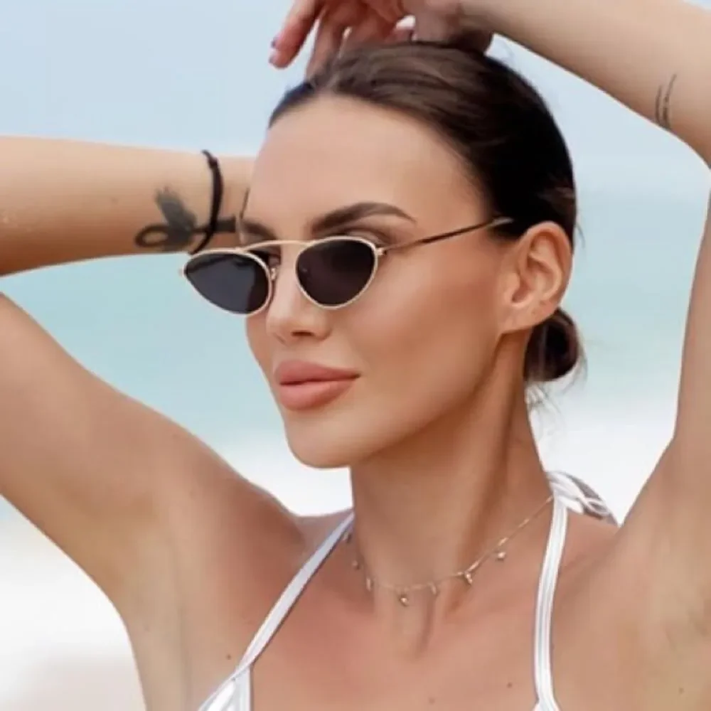 Retro Narrow Cat Eye Sunglasses